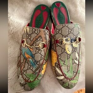 Gucci Women's Multicolor Parrot Mules